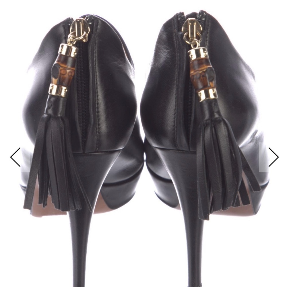 Gucci Black High Heel Shoes Timeless Elegance - Picture 4 of 5